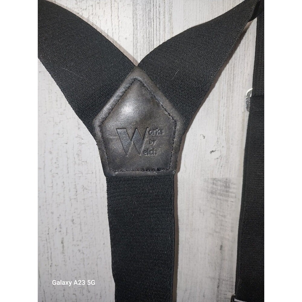 Works By Welch 2" Y Back Button On Suspenders - Picture 3 of 3